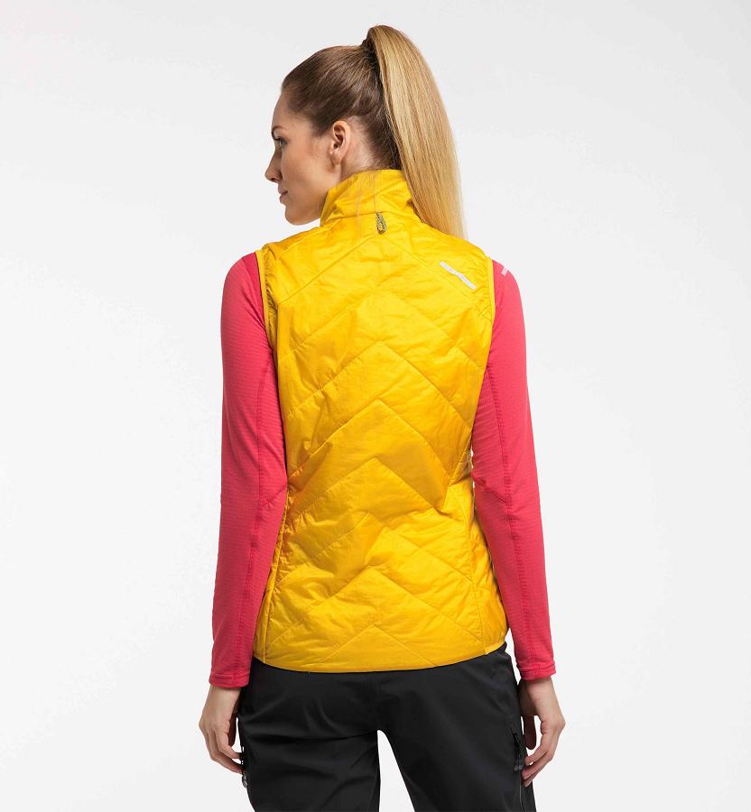 Haglöfs Womens L.I.M Barrier Vest Yellow New Zealand 86354QXYN